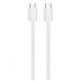 Дата кабель USB-C to USB-C 2.0m (braided cotton) (PD Fast Charging 60W) 3.0А grey ColorWay (CW-CBPDCC068-GR)