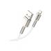 Дата кабель USB 2.0 AM to Lightning 1.0m Cafule Series Metal 2.4A White Baseus (CALJK-A02)