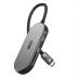 Концентратор Armorstandart USB-C to HDMI 4K, RJ45, PD, 2USB, SD, microSD Grey (ARM69365)