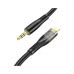 Кабель мультимедийный Lightning to 3.5mm M 1.0m black Black HOCO (6931474791153)