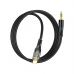 Кабель мультимедийный Lightning to 3.5mm M 1.0m black Black HOCO (6931474791153)