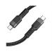 Дата кабель USB-C to USB-C 1.2m 60W U110 black HOCO (6931474770622)
