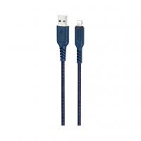 Дата кабель USB 2.0 AM to Lightning 1.0m 2.4A nylon X59 blue HOCO (6931474744883)