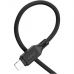 Дата кабель USB-C to Lightning 1.0m Cool silicone PD 20W X90 black HOCO (6931474788382)