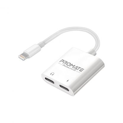 Адаптер Lightning to Lightning 12W + Lightning audio Promate (medialink-i2i)
