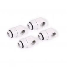 Фитинг для СЖО Alphacool Eiszapfen L-connector rotatable - 4pcs Set - White (17619)
