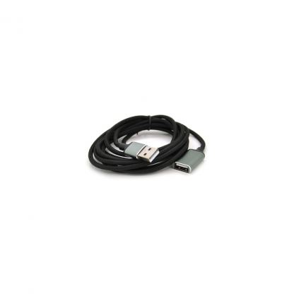 Дата кабель USB 2.0 AM/AF 2.0m black VEGGIEG (YT-AM/AF-UF2-2)