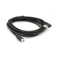 Кабель для принтера USB 2.0 AM/BM 3.0m 90° corner black Ritar (YT-AM/BM90°-3.0B)