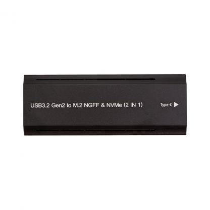 Кишеня зовнішня PowerPlant SSD M.2 PCIe NGFF/NVMe USB3.2, 20Gbps, RGB (HC380527)