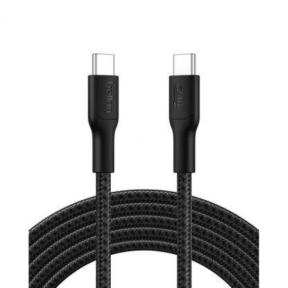 Дата кабель USB-C to USB-C 3.0m 240W black Belkin (CAB025HQ3MBK)