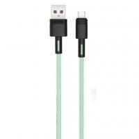 Дата кабель USB 2.0 AM to Micro 5P 1.0m 5A green XO (NB166-M-1-GR)