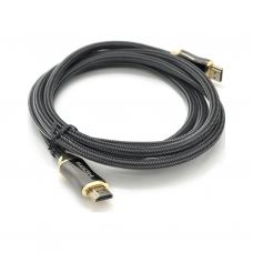 Кабель мультимедийный HDMI M to HDMI M 1.0m V2.0 4K black VEGGIEG (YT-HDMI(M)/(M)HX-1/19700)