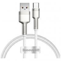 Дата кабель USB to USB-C 1.0m 6A 66W white Baseus (CAKF000102)