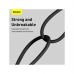 Дата кабель USB 2.0 AM to Lightning 2.0m 2.4A black Baseus (CALYS-C01)