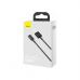 Дата кабель USB 2.0 AM to Lightning 2.0m 2.4A black Baseus (CALYS-C01)