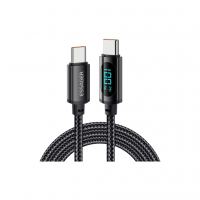 Дата кабель USB-C to USB-C 1.0m 100W LED black Essager (EXCTT1-XY01-P)