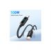 Дата кабель USB-C to USB-C 1.0m 100W LED black Essager (EXCTT1-XY01-P)
