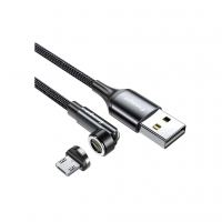 Дата кабель USB 2.0 AM to Micro 5P 1.0m magnetic black Essager (EXCCXM-WC0G)