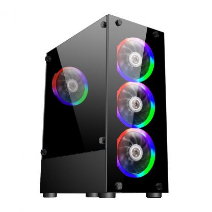 Корпус 1stPlayer V2-A-BK-4F1