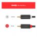 Кабель мультимедийный 2xRCA M to 2xRCA M 1.5m AV104 black Ugreen (10517)