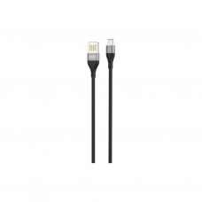 Дата кабель USB 2.0 AM to Lightning 1.0m 2.4A double-sided NB188 gray XO (6920680879694)