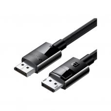 Кабель мультимедийный DisplayPort M to DisplayPort M 1.5m V1.4 braided DP114 black UGREEN (80391)