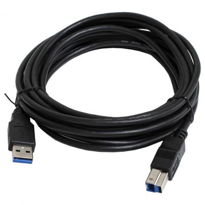 Кабель для принтера USB 3.0 AM/BM 3.0m black Patron (CAB-PN-AMBM-USB3-30)
