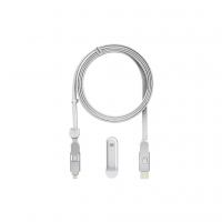 Дата кабель 6in1 inCharge XL 2.0m white Rolling Square (XLM02R)