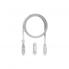 Дата кабель 6in1 inCharge XL 2.0m white Rolling Square (XLM02R)