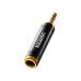Перехідник 3.5mm M to 6.35mm F AV168 black Ugreen (60711)