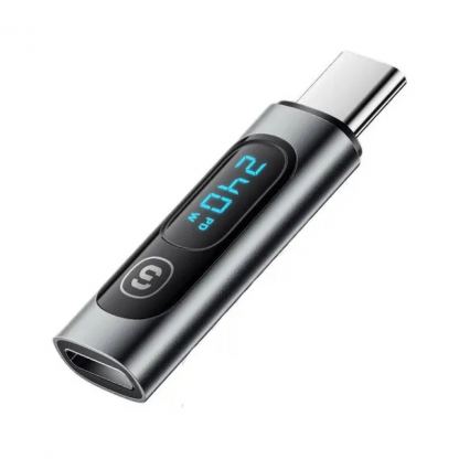 Переходник USB-C F to USB-C M digital display Essager (EZJTT-TX0G-P)