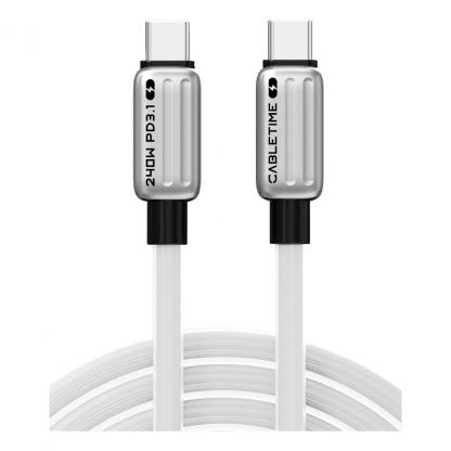 Дата кабель USB-C to USB-C 2.0m PD240W Cabletime (CA915736)