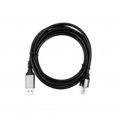 Дата кабель USB AM to RJ45 Ethernet 2.0m CAT6 UTP PowerPlant (CA914982)
