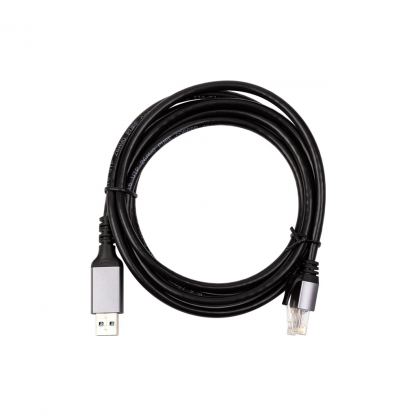 Дата кабель USB AM to RJ45 Ethernet 2.0m CAT6 UTP PowerPlant (CA914982)