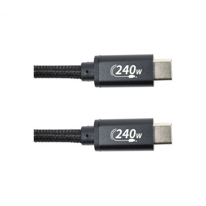 Дата кабель USB-C to USB-C 3.0m PD240W black San Guan (CA914128)