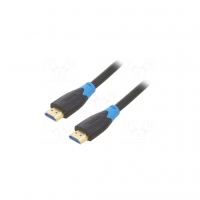 Кабель мультимедийный HDMI M to HDMI M 1.0m black Vention (AAGBF)