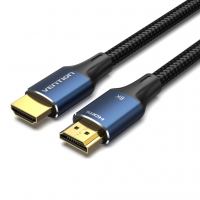 Кабель мультимедийный HDMI M to HDMI M 1.0m 8K cotton braided blue Vention (ALGLF)