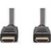 Кабель мультимедійний HDMI M to HDMI M 2.0m 4K60Hz w/Ethernet black Digitus (DB-330123-020-S)