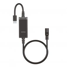 Кабель живлення USB-C to DC 100W universal black techno (UC-100W)