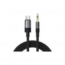Кабель мультимедійний USB-C to 3.5mm M 0.15m black Acefast (6974316285274)