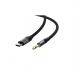 Кабель мультимедійний USB-C to 3.5mm M 0.15m black Acefast (6974316285274)