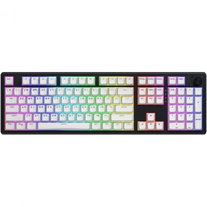 Клавіатура Hator Skyfall 100 Aurum Lemon RGB Wireless/Bluetooth/USB UA Black/White (HTK3100UA)