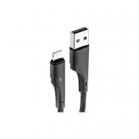 Дата кабель USB 2.0 AM to Micro 5P 1.0m 3A black Essager (EXCM-LS01)