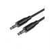 Кабель мультимедийный 3.5mm M to 3.5mm M 1.0m BL26 black BOROFONE (6941991122170)