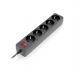 Сетевой фильтр питания REAL-EL RS-Protect 505, 1.8m, black (EL122300044)