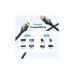 Кабель мультимедийный HDMI M to HDMI M 3.0m V2.0 4K60Hz braided zinc alloy black Vention (VAA-B05-B300)