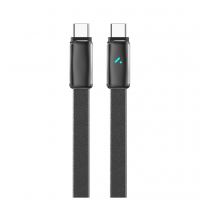 Дата кабель USB-C to USB-C 1.0m 5A 100W ultra-thin black ColorWay (CW-CBPDCC100-BK)