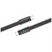 Дата кабель USB-C to USB-C 1.0m 5A 100W ultra-thin black ColorWay (CW-CBPDCC100-BK)