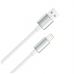 Дата кабель USB 2.0 AM to Lightning 2.0m 3A zinc alloy braided white ColorWay (CW-CBUL099-WT)