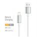 Дата кабель USB 2.0 AM to Lightning 2.0m 3A zinc alloy braided white ColorWay (CW-CBUL099-WT)